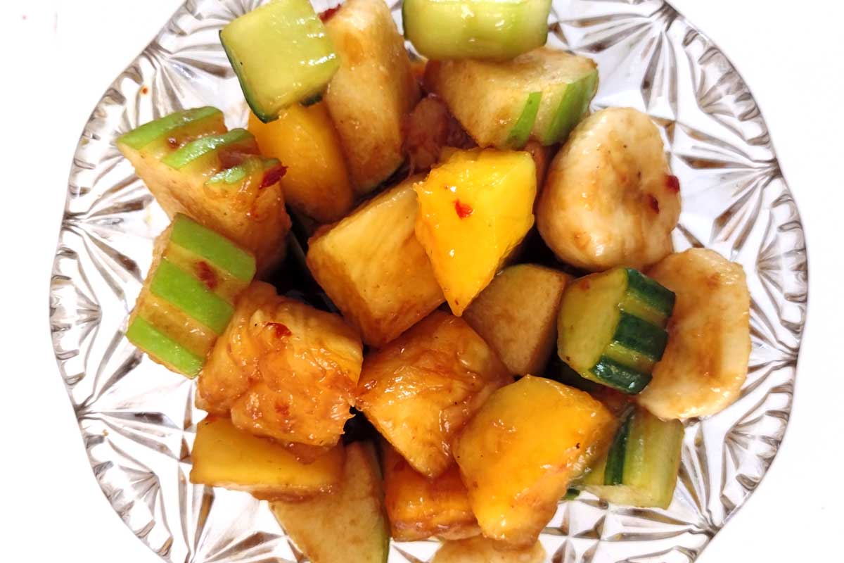 Fruit Rujak Rujak Manis - Indonesian Sweet (and Slightly Spicy) Fruit Salad